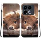 For Infinix Note 40 4G Crystal Texture Colored Drawing Leather Phone Case(Calf) - 1