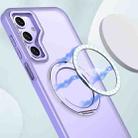 For Samsung Galaxy A16 5G kalebol MagSafe Metal Ring Holder Phone Case(Light Purple) - 2