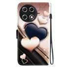 For Tecno Camon 30S / Camon 30S Pro Crystal Texture Colored Drawing Leather Phone Case(Love Heart) - 3