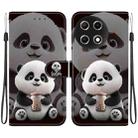 For Tecno Camon 30S / Camon 30S Pro Crystal Texture Colored Drawing Leather Phone Case(Milk Tea Bear) - 1