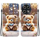For Tecno Camon 30S / Camon 30S Pro Crystal Texture Colored Drawing Leather Phone Case(Diamond Bear) - 1