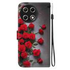 For Tecno Camon 30S / Camon 30S Pro Crystal Texture Colored Drawing Leather Phone Case(Red Roses) - 3