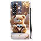 For Tecno Camon 40 Pro Crystal Texture Colored Drawing Leather Phone Case(Diamond Bear) - 3