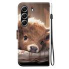 For Tecno Camon 40 Pro Crystal Texture Colored Drawing Leather Phone Case(Calf) - 3