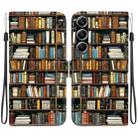 For Tecno Camon 40 Pro Crystal Texture Colored Drawing Leather Phone Case(Bookshelf) - 1