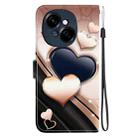 For Tecno Pop 9 4G / Spark Go 1 Crystal Texture Colored Drawing Leather Phone Case(Love Heart) - 3