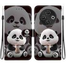 For Tecno Pop 9 5G / Spark 30C 5G Crystal Texture Colored Drawing Leather Phone Case(Milk Tea Bear) - 1