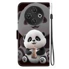 For Tecno Pop 9 5G / Spark 30C 5G Crystal Texture Colored Drawing Leather Phone Case(Milk Tea Bear) - 3