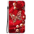 For Tecno Pop 9 5G / Spark 30C 5G Crystal Texture Colored Drawing Leather Phone Case(Pearl Butterfly Rose) - 2