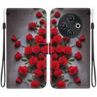 For Tecno Pop 9 5G / Spark 30C 5G Crystal Texture Colored Drawing Leather Phone Case(Red Roses) - 1