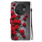 For Tecno Pop 9 5G / Spark 30C 5G Crystal Texture Colored Drawing Leather Phone Case(Red Roses) - 3