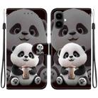 For Tecno Pop 10 / Spark Go 2 4G Crystal Texture Colored Drawing Leather Phone Case(Milk Tea Bear) - 1