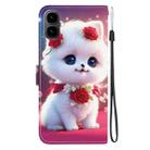 For Tecno Pop 10 / Spark Go 2 4G Crystal Texture Colored Drawing Leather Phone Case(Rose Cat) - 3