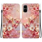 For Tecno Pop 10 / Spark Go 2 4G Crystal Texture Colored Drawing Leather Phone Case(Lantern Butterflies) - 1