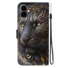 For Tecno Pop 10 / Spark Go 2 4G Crystal Texture Colored Drawing Leather Phone Case(Black Gold Lion) - 3