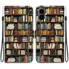 For Tecno Pop 10 / Spark Go 2 4G Crystal Texture Colored Drawing Leather Phone Case(Bookshelf) - 1