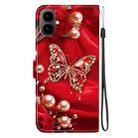 For Tecno Pop 10 / Spark Go 2 4G Crystal Texture Colored Drawing Leather Phone Case(Pearl Butterfly Rose) - 3