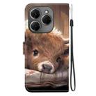 For Tecno Spark 20 Pro 4G Crystal Texture Colored Drawing Leather Phone Case(Calf) - 3