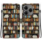 For Tecno Spark 20 Pro 4G Crystal Texture Colored Drawing Leather Phone Case(Bookshelf) - 1
