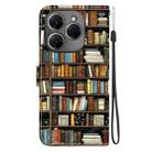 For Tecno Spark 20 Pro 4G Crystal Texture Colored Drawing Leather Phone Case(Bookshelf) - 3