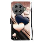 For Tecno Spark 20 Pro+ Crystal Texture Colored Drawing Leather Phone Case(Love Heart) - 3
