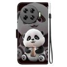 For Tecno Spark 20 Pro+ Crystal Texture Colored Drawing Leather Phone Case(Milk Tea Bear) - 3