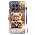 For Tecno Spark 20 Pro+ Crystal Texture Colored Drawing Leather Phone Case(Diamond Bear) - 3