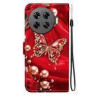 For Tecno Spark 20 Pro+ Crystal Texture Colored Drawing Leather Phone Case(Pearl Butterfly Rose) - 3