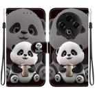 For Tecno Spark 30 4G Crystal Texture Colored Drawing Leather Phone Case(Milk Tea Bear) - 1