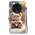 For Tecno Spark 30 4G Crystal Texture Colored Drawing Leather Phone Case(Diamond Bear) - 3
