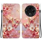 For Tecno Spark 30 4G Crystal Texture Colored Drawing Leather Phone Case(Lantern Butterflies) - 1