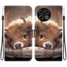 For Tecno Spark 30 Pro Crystal Texture Colored Drawing Leather Phone Case(Calf) - 1