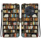 For Tecno Spark 30C 4G Crystal Texture Colored Drawing Leather Phone Case(Bookshelf) - 1