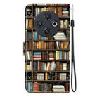 For Tecno Spark 30C 4G Crystal Texture Colored Drawing Leather Phone Case(Bookshelf) - 3