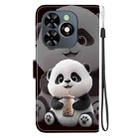 For Tecno Spark Go 2024 / Spark 20 / Spark 20C Crystal Texture Colored Drawing Leather Phone Case(Milk Tea Bear) - 3