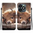 For Tecno Spark Go 2024 / Spark 20 / Spark 20C Crystal Texture Colored Drawing Leather Phone Case(Calf) - 1