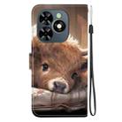 For Tecno Spark Go 2024 / Spark 20 / Spark 20C Crystal Texture Colored Drawing Leather Phone Case(Calf) - 3