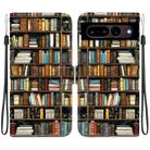 For Google Pixel 7 Crystal Texture Colored Drawing Leather Phone Case(Bookshelf) - 1