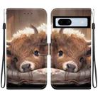 For Google Pixel 7a Crystal Texture Colored Drawing Leather Phone Case(Calf) - 1