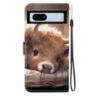 For Google Pixel 7a Crystal Texture Colored Drawing Leather Phone Case(Calf) - 3