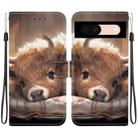 For Google Pixel 8a Crystal Texture Colored Drawing Leather Phone Case(Calf) - 1