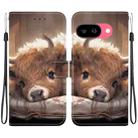 For Google Pixel 9a Crystal Texture Colored Drawing Leather Phone Case(Calf) - 1