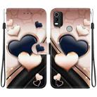 For Nokia C21 Plus Crystal Texture Colored Drawing Leather Phone Case(Love Heart) - 1
