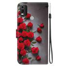 For Nokia C21 Plus Crystal Texture Colored Drawing Leather Phone Case(Red Roses) - 3
