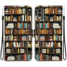 For Nokia C32 Crystal Texture Colored Drawing Leather Phone Case(Bookshelf) - 1