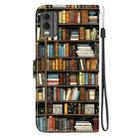 For Nokia C32 Crystal Texture Colored Drawing Leather Phone Case(Bookshelf) - 3