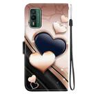 For Nokia XR21 Crystal Texture Colored Drawing Leather Phone Case(Love Heart) - 3
