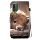 For Nokia XR21 Crystal Texture Colored Drawing Leather Phone Case(Calf) - 3