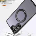 For Samsung Galaxy S22 5G kalebol MagSafe Metal Ring Holder Phone Case(Black) - 3