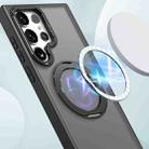 For Samsung Galaxy S23 Ultra 5G kalebol MagSafe Metal Ring Holder Phone Case(Black) - 2